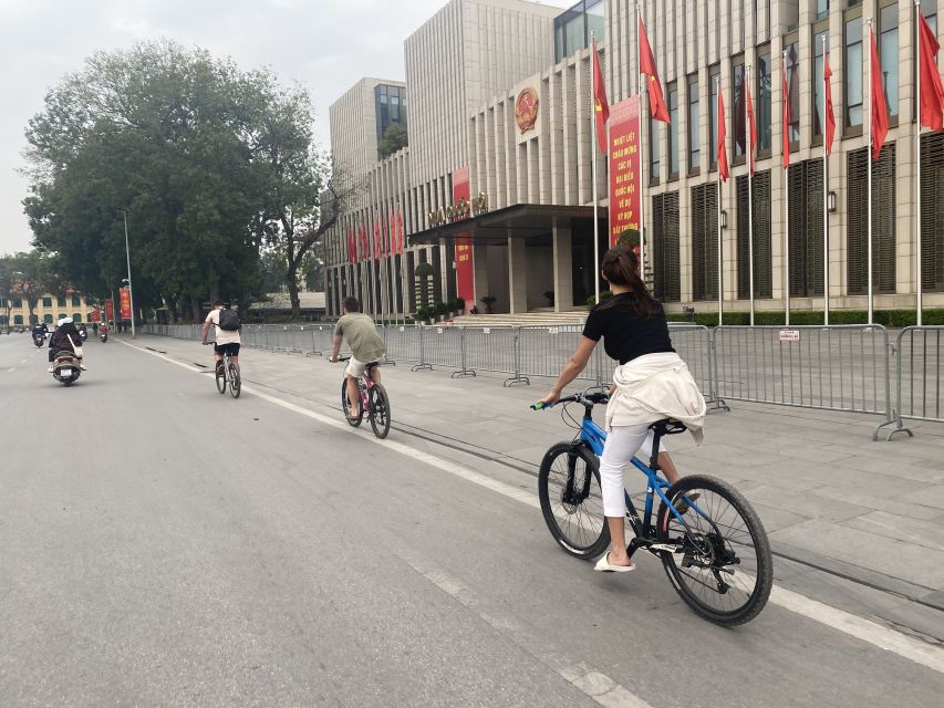Hanoi: Bike Tour Through Hidden Gems and Banana Island - Ho Chi Minh Mausoleum and the city’s layers