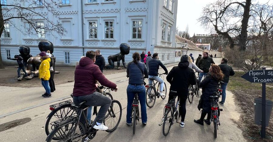 Hidden Prague Bike Tour - The return ride along Naplavka: finish where Prague feels loud