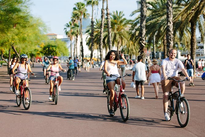 Highlights & Hidden Spots of Barcelona Bike Tour w/ Local Guide - Starting at Carrer dels Escudellers: bikes, helmets, and getting going