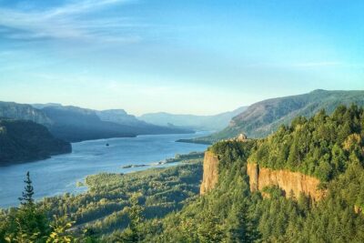 Hike and Bike Tour to Columbia River Gorge Waterfalls - The bike ride through the Columbia River Gorge: scenic, but read the road