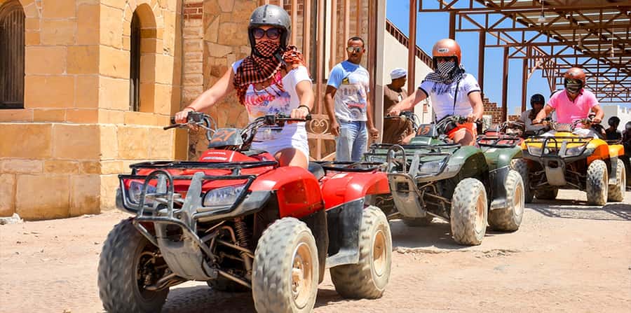 Hurghada: Morning Quad Bike Tour, Camel Ride and Transfer - Sunset Add-Ons: Oriental Dinner, Live Show, and Desert Stargazing