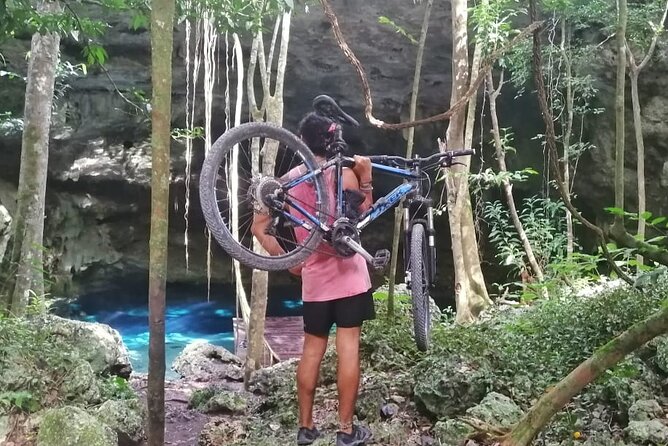 Jungle Bike Tour from Playa del Carmen with Bath in a Cenote - 8:00 am Playa del Carmen timing and pickup that matters