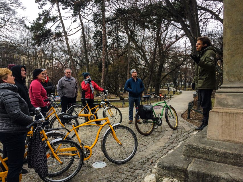 Krakow: Bike Tour of the Old Town, Kazimierz, and the Ghetto - Where the ride starts: Adam Mickiewicz statue, safety briefing, and bike fit