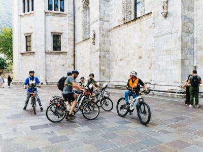 Lake Como: eBike Tour with Live Guide, eHelmet, and iPad - Meeting Como Nord Lago: getting started with minimal stress
