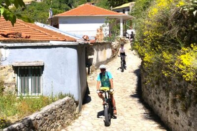 Lefkada: Mountain Gems Electric Fat Bicycle Tour & Tasting - Karya’s Village Loop: The Ride Starts With Old Stone and Shade