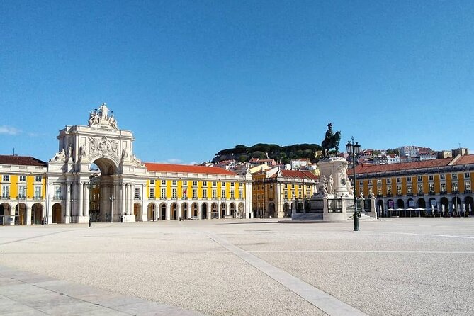 Lisbon Bike Tour: Downhill Downtown Lisbon to Belém - Praça Restauradores to Praca Dom Pedro IV: squares you’ll recognize instantly