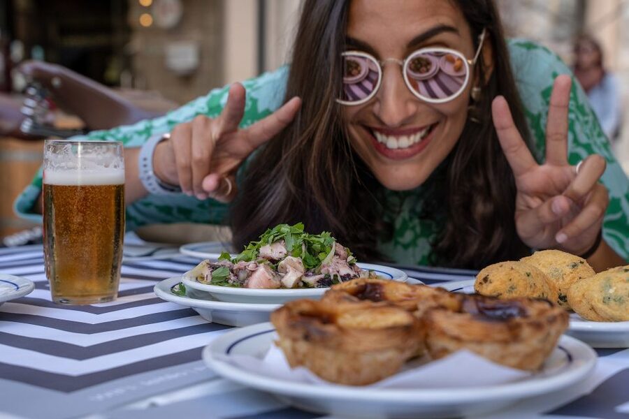Lisbon: E-Bike Food Tour of Alfama and Old Town - The tastings: classic Portuguese comfort food, portioned for fun