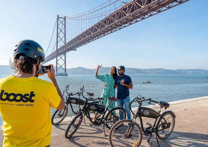 Lisbon: Electric Bike Tour by the River to Belém - Riding the Tagus and under the 25th of April Bridge