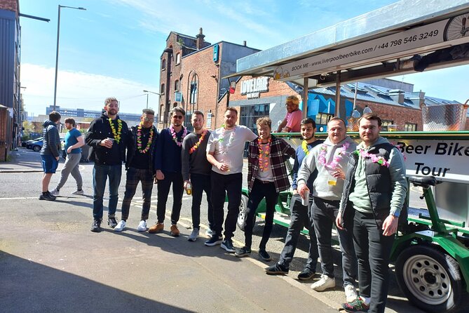 LIverpool beer or prosecco bike tour - What You Actually Get: Beer, Prosecco, Driver, and Music Options