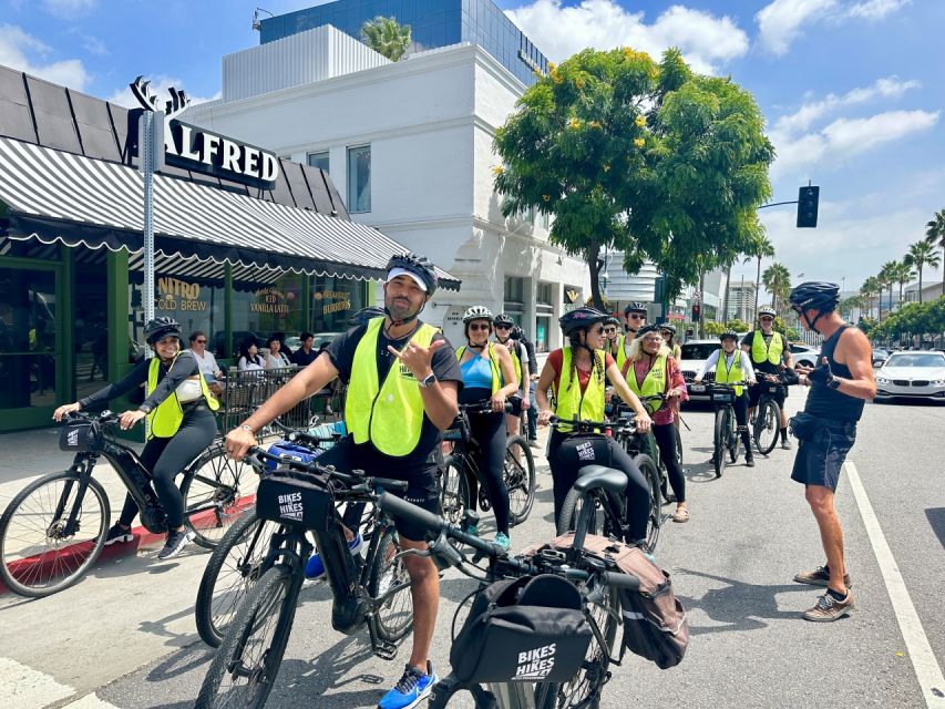 Los Angeles: Beverly Hills Guided Electric Bike Tour - Check-In at Bikes and Hikes LA: Santa Monica Blvd, Prompt Departure, and Gear