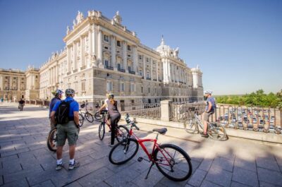 Madrid City Guided Bike/E-Bike Tour for Small Groups - Plaza de España meet-up: get sorted quickly, then ride