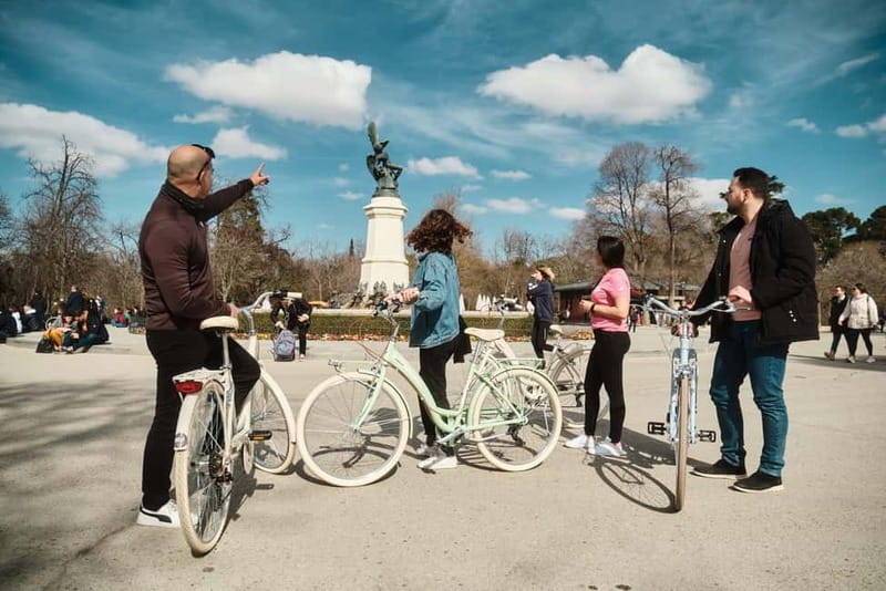 Madrid: Highlights Guided Vintage Bike Tour and Tapas Option - Art Triangle quick hits: CaixaForum to Museo del Prado