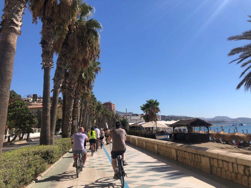 Malaga: Guided E-Bike Tour - Down past the Alcazaba walls and into the promenade
