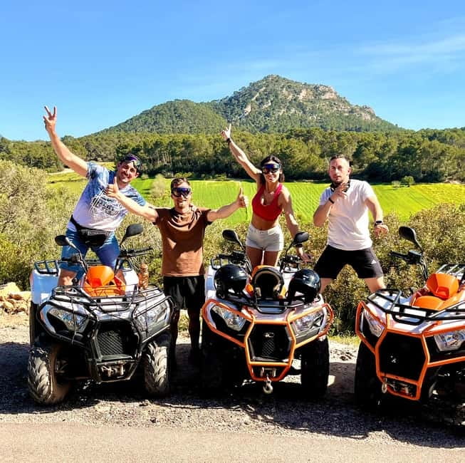 Mallorca: Quad Bike Tour, Snorkeling, and Cliff Jumping - Entering the Quad: MXU 300 Bikes, Helmets, and a Real Intro