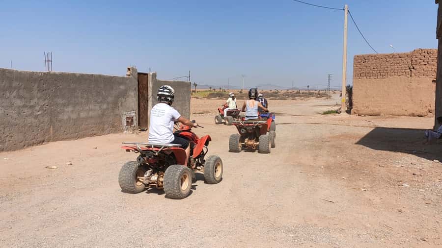 Marrakech Desert & Palm Grove Quad Bike Tour - The Moroccan tea break: pause, chat, and a real home stop