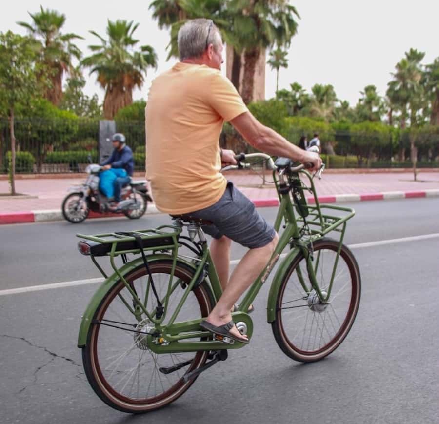 Marrakech : Electric Bicycle City Tour - Koutoubia and Jamaa el-Fna Square: a classic start, paced for real visiting