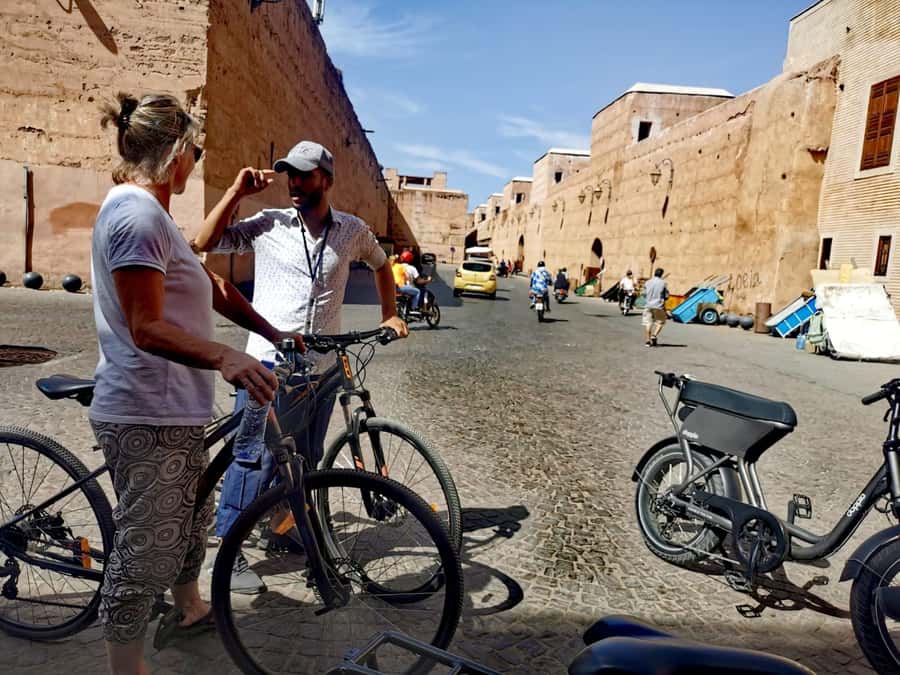 Marrakech: Guided Bike Tour with a local Guide - Mellah (Jewish Quarter): spice shops, Bahia Palace area, and a real break
