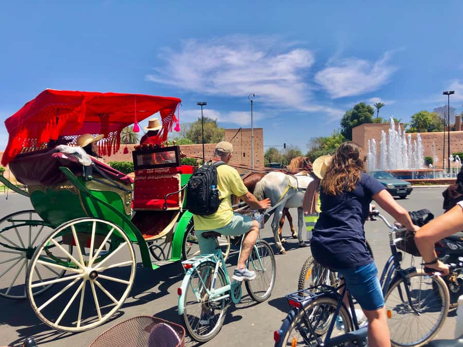 Marrakech:Guided City Cycling Tour - Culture, Colors & Charm - Royal Theatre interior stop: modern Marrakesh with real style