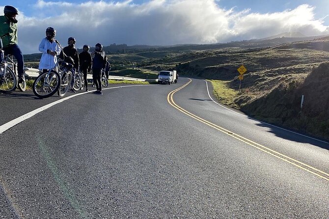 Maui Haleakala Sunrise Downhill Bike Tour with Mountain Riders Rated #1 - 6,500 feet down the mountain: 29 switchbacks and the adrenaline setup