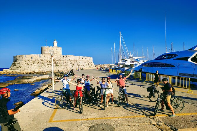 Mediaeval Rhodes E-bike Highlights Photo Tour Morning/Sunset - Mandraki Harbour: where the Colossus story becomes a real walking map