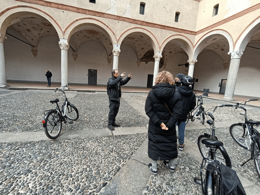 Milan: ELECTRIC-Bicycle Tour Live Tour Guide 3 hours & half - Saint Ambrose, Roman Columns, and the Canals: When the City Changes Tone