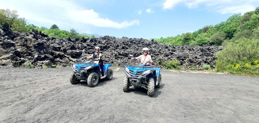 Motta Camastra: Quad Bike Tour to the Alcantara Gorges - Entering the Alcantara Gorges: dirt turns, river pauses, and Etna views