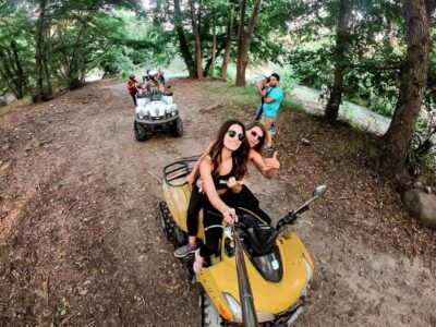Motta Camastra: Quad Bike Tour to the Alcantara Gorges - Quad bike basics: helmets, hygiene caps, and what you’ll actually wear