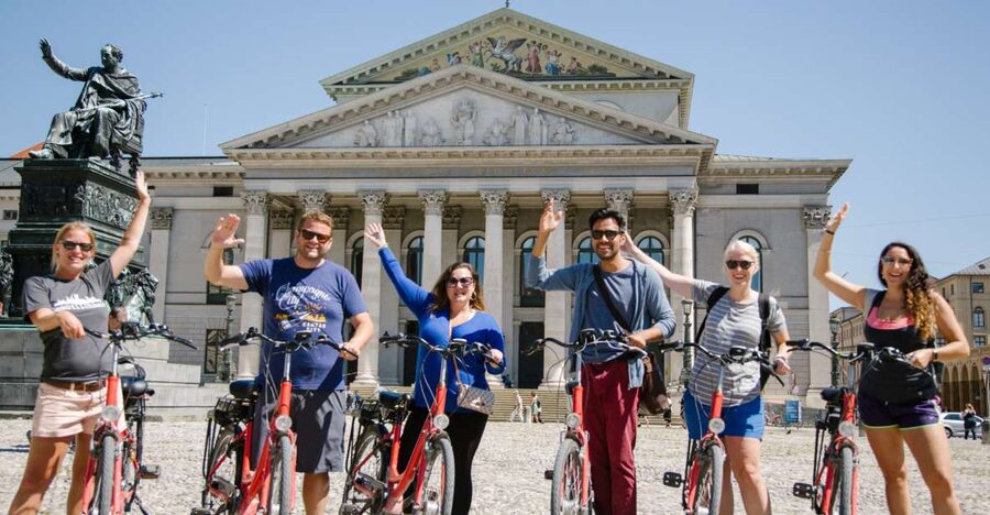 Munich: Bike Tour with Beer Garden Break - Odeonsplatz and the Munich Residenz zone: power, beauty, and uncomfortable context