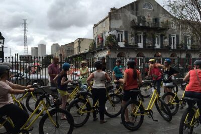New Orleans History and Sightseeing Small-Group Bike Tour - Getting to 223 Dauphine St and what the ride is like