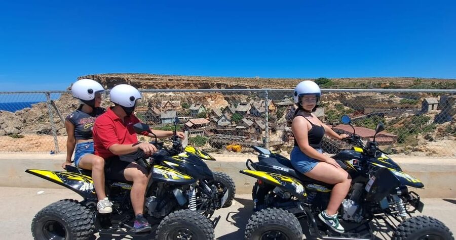 North Malta: Quad Bike Tour with Scenic Land, Sea & Swimming - The Armier Bay swim stop: your optional reset button