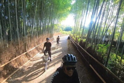 ONLY YOU in the Bamboo Forest! 4 hours E-bike tour with a local - Riding through Bamboo Forest Street: more than a photo stop
