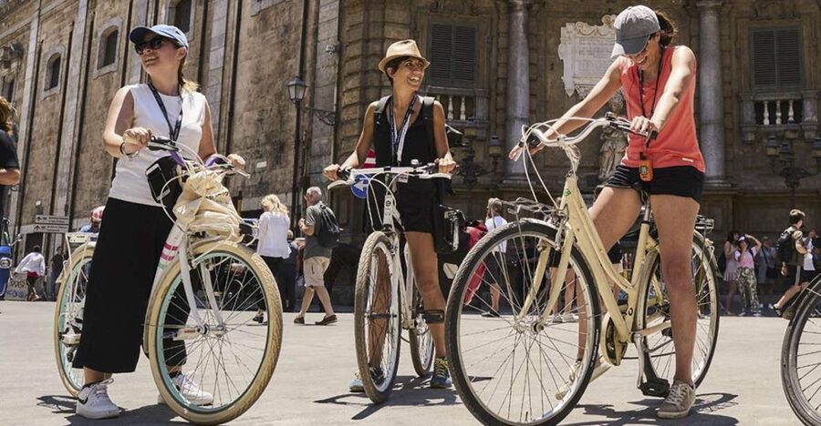 Palermo: Guided Bike Tour with Street Food Tasting - Piazza Bellini to Piazza Pretoria: Spotting Arab, Norman, Byzantine, Spanish Clues