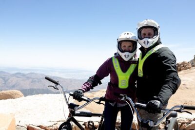Pikes Peak Summit Downhill Bike Tour - Helmets, pads, and safety stops that keep the ride confident