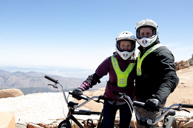 Pikes Peak Summit Downhill Bike Tour - Helmets, pads, and safety stops that keep the ride confident