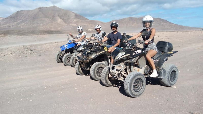 Playa Blanca: Guided Quad Bike Tour - Riding through the lava desert: what the off-road part feels like