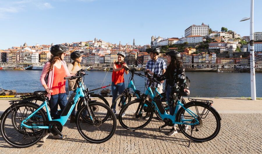 Porto: Riverside Panoramic E-Bike Tour - Ribeira Square: the riverfront that explains Porto fast