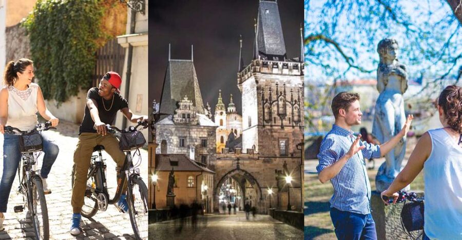 Prague: 3–Hour Communism and World War 2 E-Bike Tour - Getting going near Újezd: meeting point, gear, and small-group feel