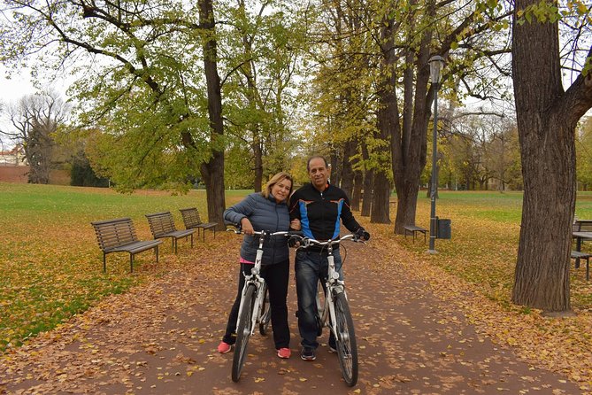 Prague E-Bike City Tour with A Local Guide - Lennon Wall and National Theater: modern Prague meets the river