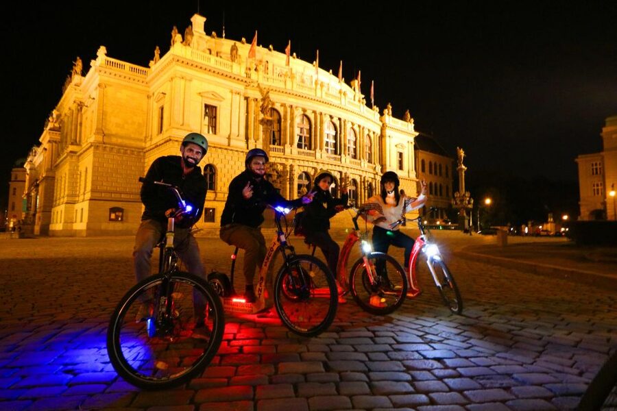 Prague: E-Bike/E-Scooter Viewpoint Tour - Up Petřín Hill: royal gardens and the tower-spires photo mission