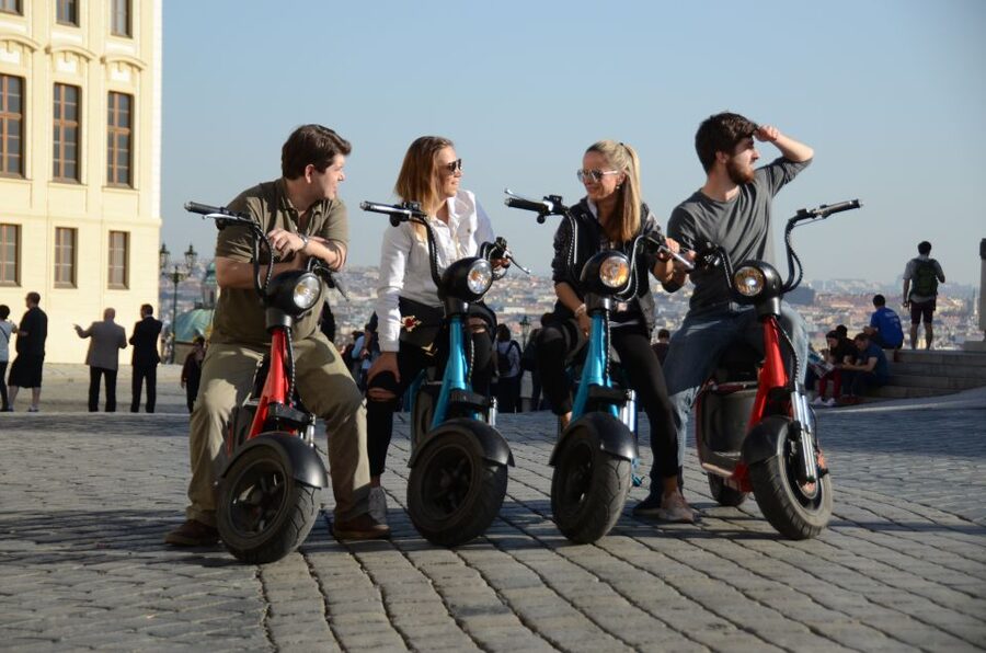 Prague: E-Bike/E-Scooter Viewpoint Tour - Jewish Quarter stops: Rudolfinum and Convent of Saint Agnes by the Vltava