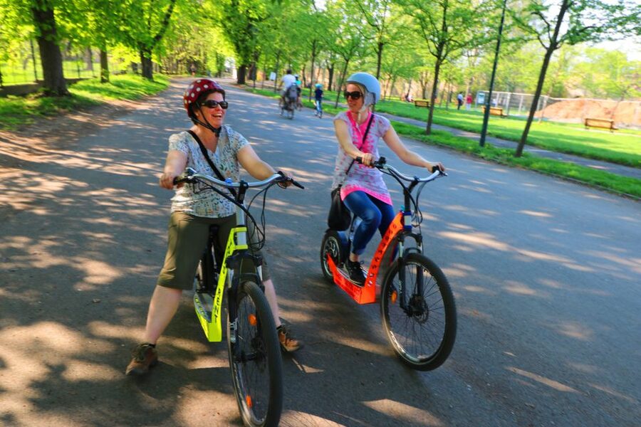 Prague: Highlights Tour on e-Scooter or eBike - Strahov Monastery and the garden viewpoint finale