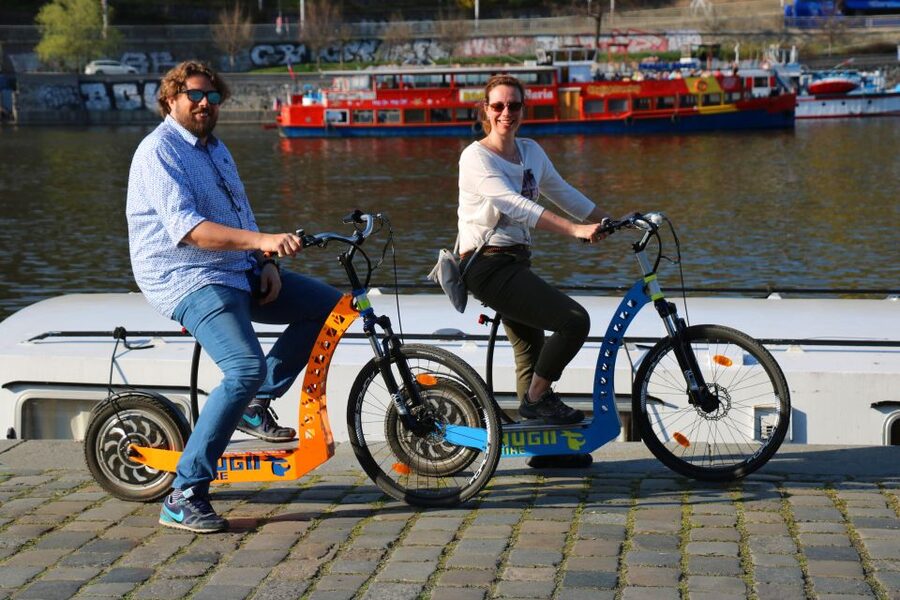 Prague: Highlights Tour on e-Scooter or eBike - Vltava riverbank to Letná Hill: a viewpoint with a story