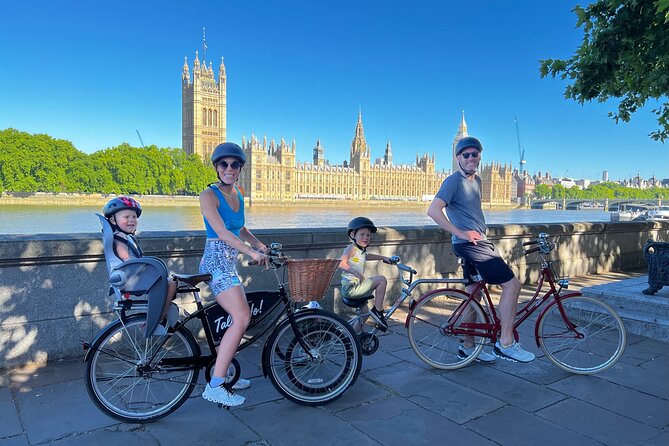 Private Family Bike Tour of London, fun for all ages! - Getting Kitted Up at 189 Hercules Road: Bikes, Helmets, and Storage