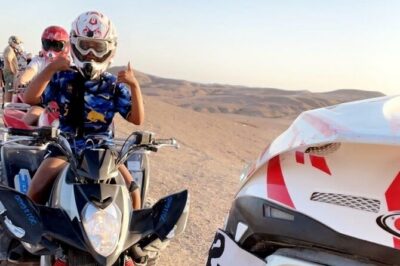 Quad bike tour in agafay desert - The quad route: desert plateaus, a Berber village area, and that steep hill