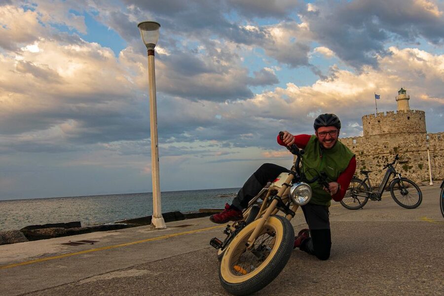 Rhodes: E-bike Highlights Sunset or Morning Photo Tour - Monte Smith and the Sunset Finish at Elli Beach