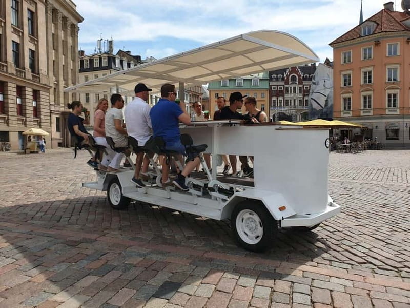 Riga: Beer or Cider Bike Tour - Riding Riga Old Town: a different angle on familiar streets