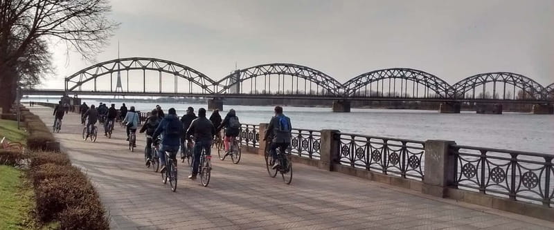 Riga Explorer Bike Tour - Leaving Old Town for the Riga locals ride