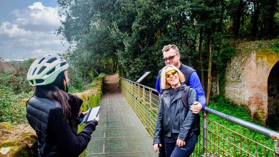 Rome: Appian Way Aqueducts Bike Tour (UPG Catacombs & Lunch) - Caffarella Park and Ninfeo di Egeria: walking the line between myth and ruins
