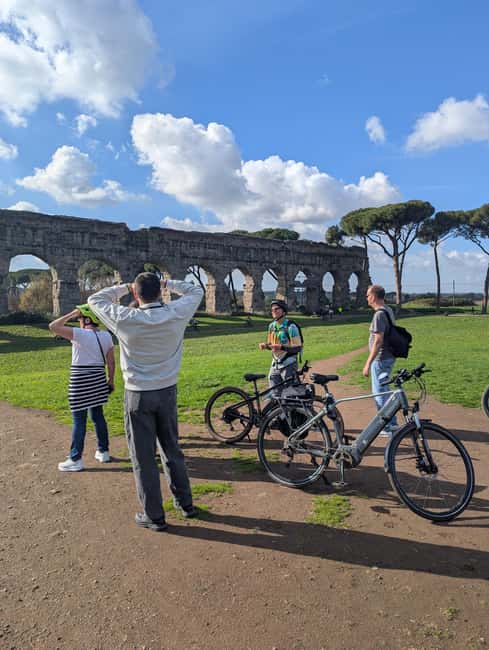 Rome: Appian Way, Aqueducts, & Catacombs E-Bike Guided Tour - Getting from the metro to Basilica di San Sebastiano Fuori le Mura