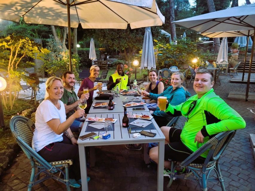 Rome: Appian Way & Catacomb Sunset E-bike Tour with Aperitif - Photo stops that actually teach you something: Villa di Massenzio and Cecilia Metella